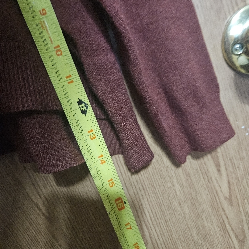Ady P Burgandy Batwing Oversized Sweater Boho Style! - Picture 7 of 7